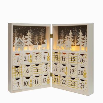Adventskalender mit LED-Beleuchtung